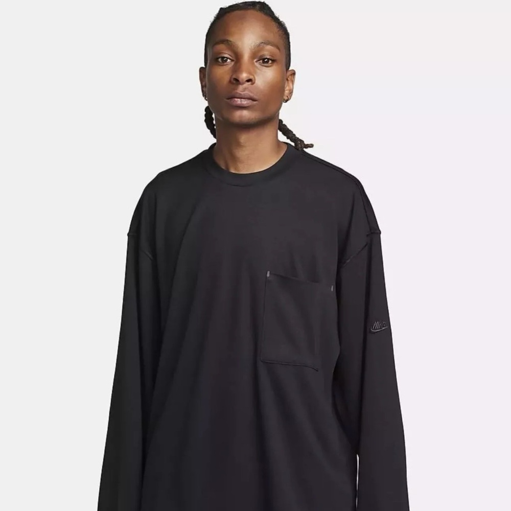 Nike Sportswear Dri-Fit Tech Pack Long-Sleeve Top Sz X-Sma FB7819-010 Black $100